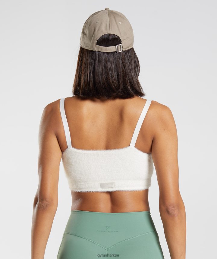 Gymsharkbandeau de punto con pestañas whitney mujer tragaluz blanco PFTJ2N165 ropa