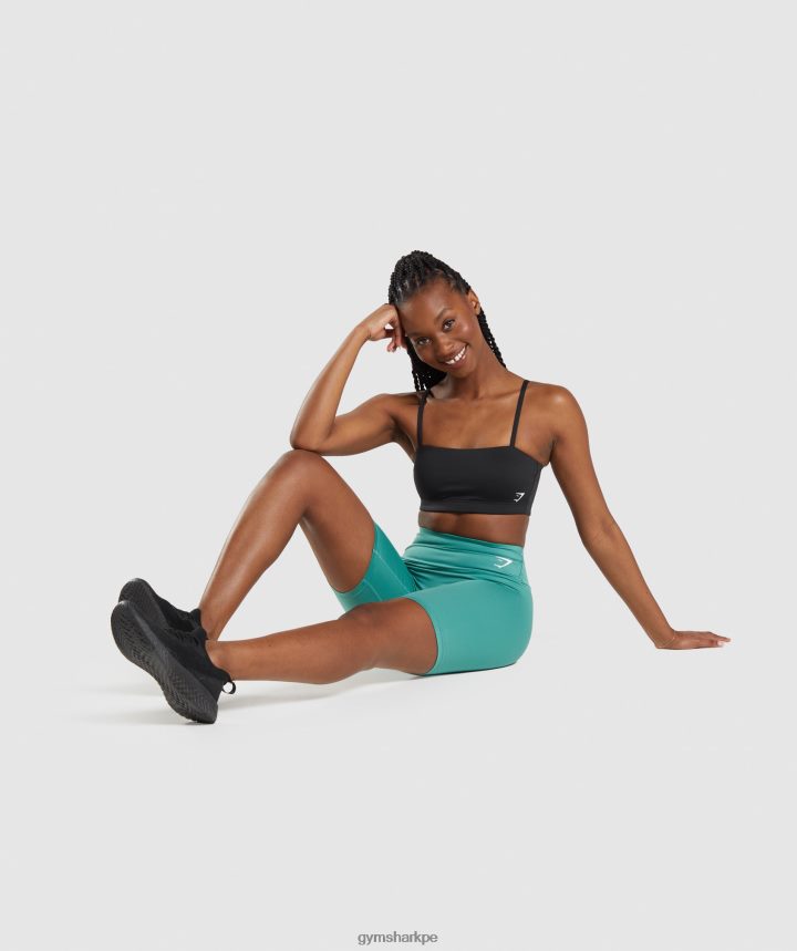 Gymsharksujetador deportivo bandeau mujer negro PFTJ2N159 ropa