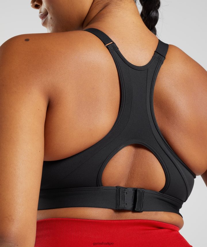 Gymsharksujetador deportivo con cuello alto y soporte alto mujer negro PFTJ2N184 ropa