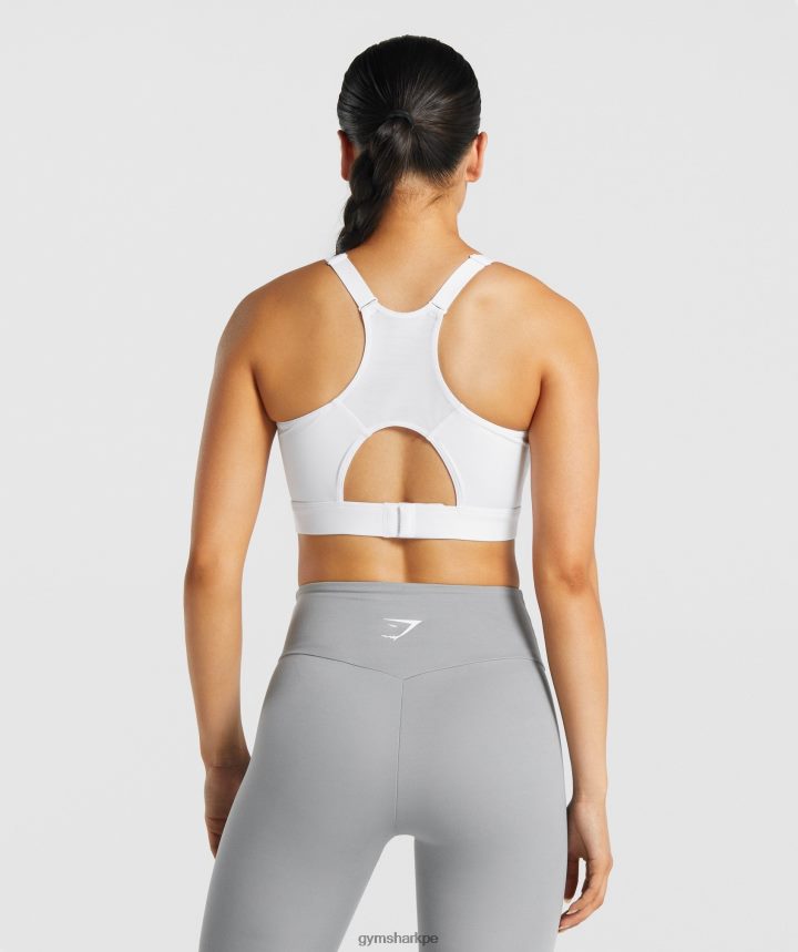 Gymsharksujetador deportivo con espalda de nadador mujer blanco PFTJ2N233 ropa