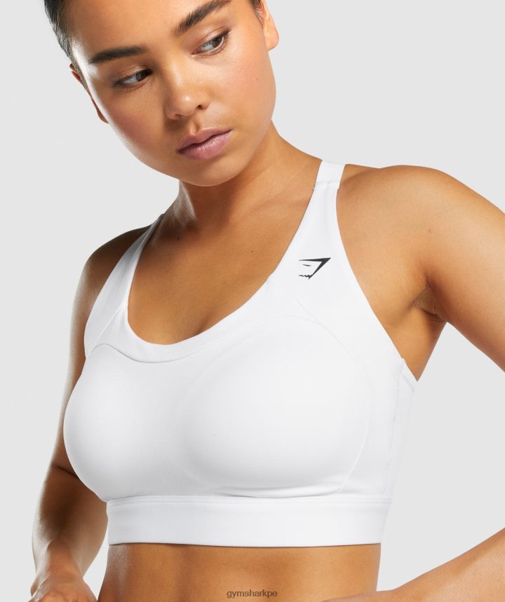 Gymsharksujetador deportivo con espalda de nadador mujer blanco PFTJ2N233 ropa