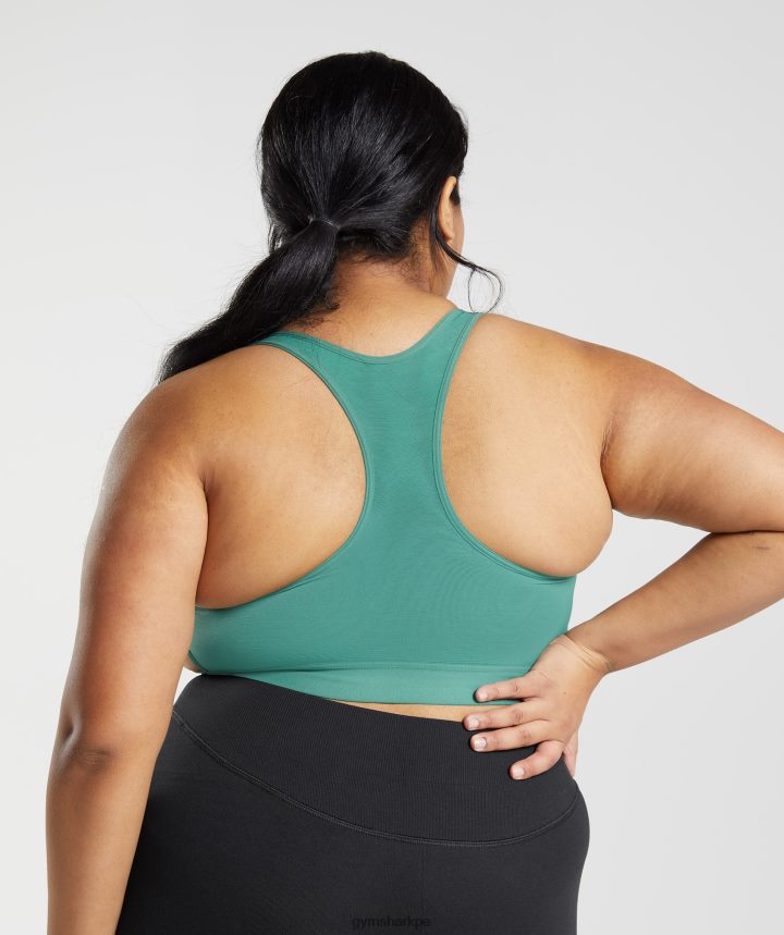 Gymsharksujetador deportivo con espalda nadadora mujer hoya verde PFTJ2N178 ropa