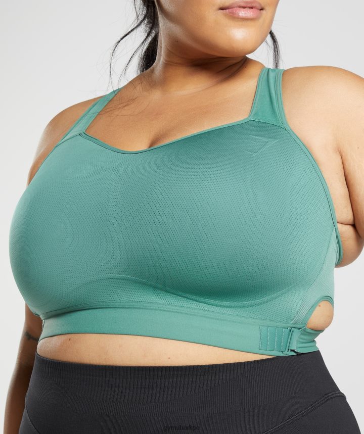 Gymsharksujetador deportivo con espalda nadadora mujer hoya verde PFTJ2N178 ropa