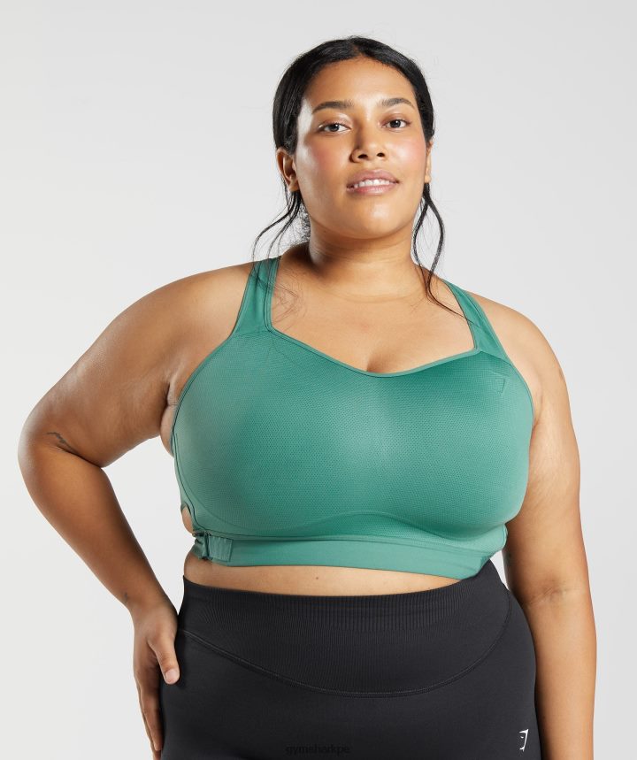 Gymsharksujetador deportivo con espalda nadadora mujer hoya verde PFTJ2N178 ropa