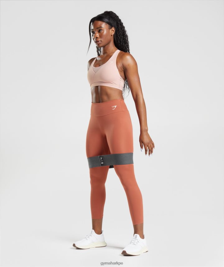 Gymsharksujetador deportivo cruzado mujer rosa escandinavo PFTJ2N156 ropa