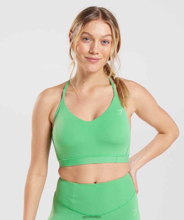Gymsharksujetador deportivo de estudio mujer manzana verde PFTJ2N202 ropa