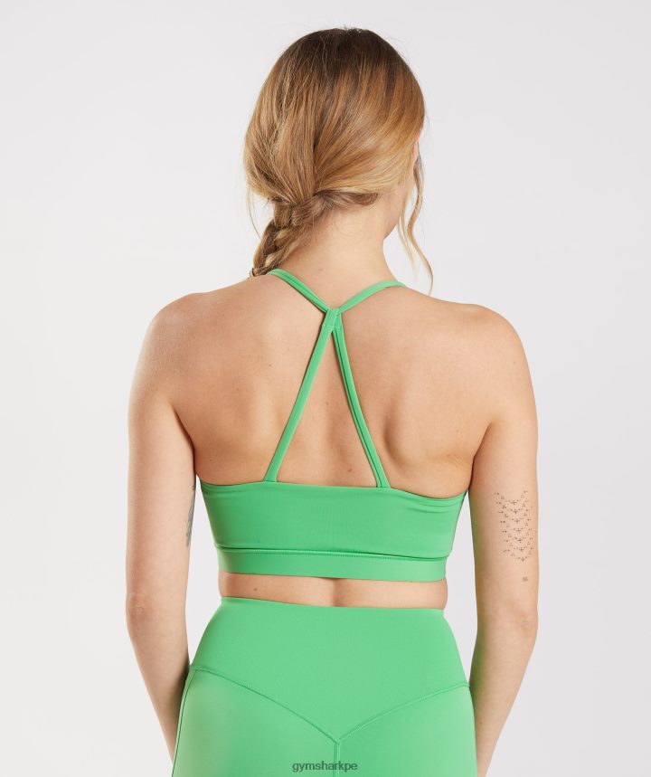 Gymsharksujetador deportivo de estudio mujer manzana verde PFTJ2N202 ropa