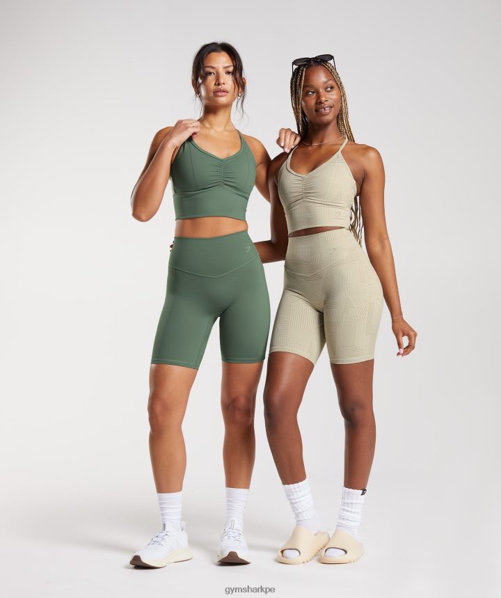 Gymsharksujetador deportivo de palangre elevate mujer marrón arena PFTJ2N189 ropa