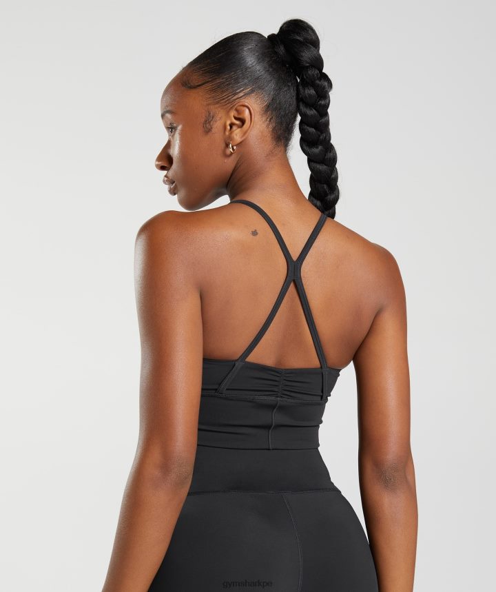 Gymsharksujetador deportivo de palangre elevate mujer negro PFTJ2N137 ropa