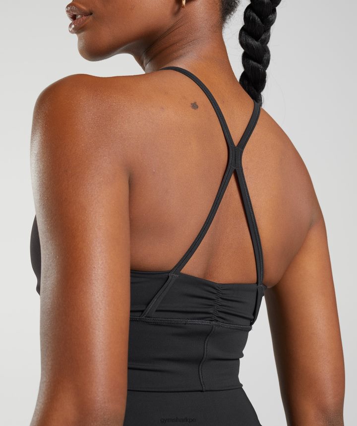 Gymsharksujetador deportivo de palangre elevate mujer negro PFTJ2N137 ropa