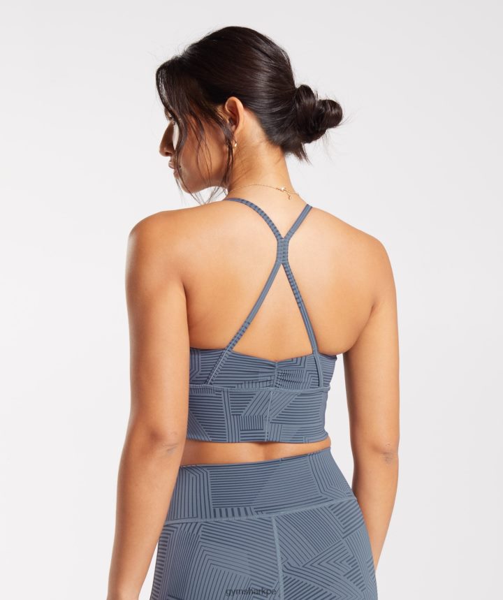 Gymsharksujetador deportivo de palangre elevate mujer noche azul PFTJ2N182 ropa