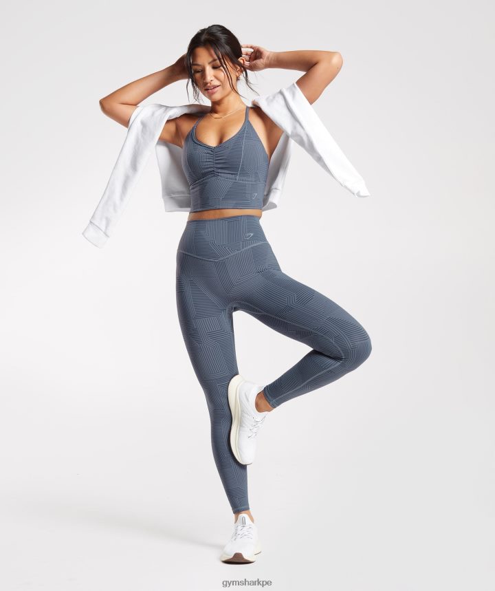 Gymsharksujetador deportivo de palangre elevate mujer noche azul PFTJ2N182 ropa