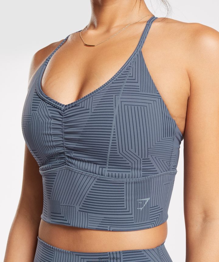 Gymsharksujetador deportivo de palangre elevate mujer noche azul PFTJ2N182 ropa