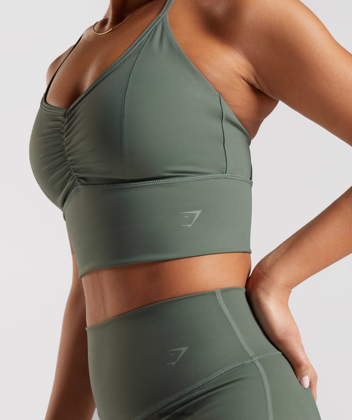 Gymsharksujetador deportivo de palangre elevate mujer sauce verde PFTJ2N123 ropa