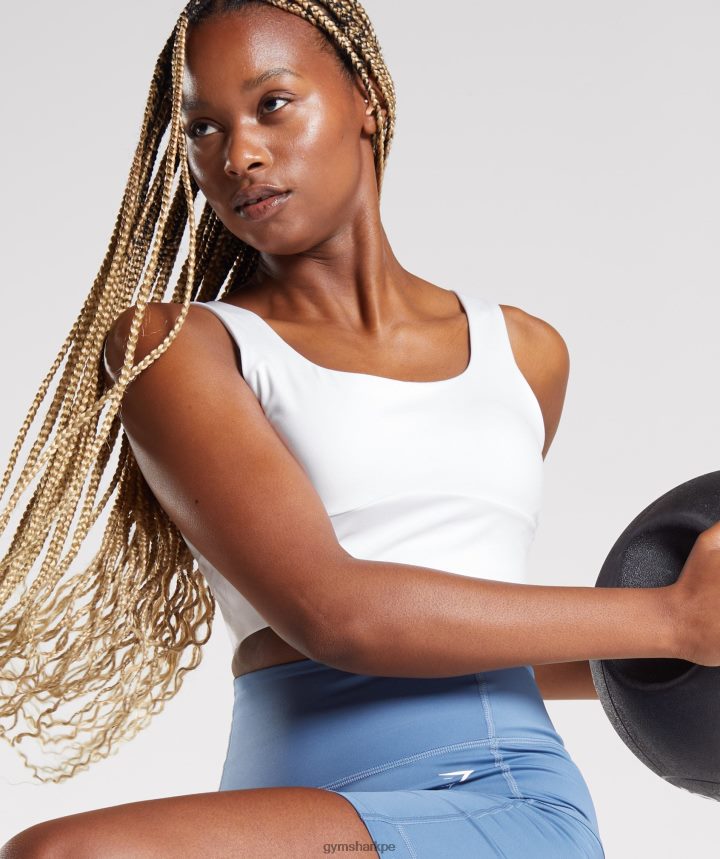 Gymsharksujetador deportivo de palangre mujer blanco PFTJ2N128 ropa