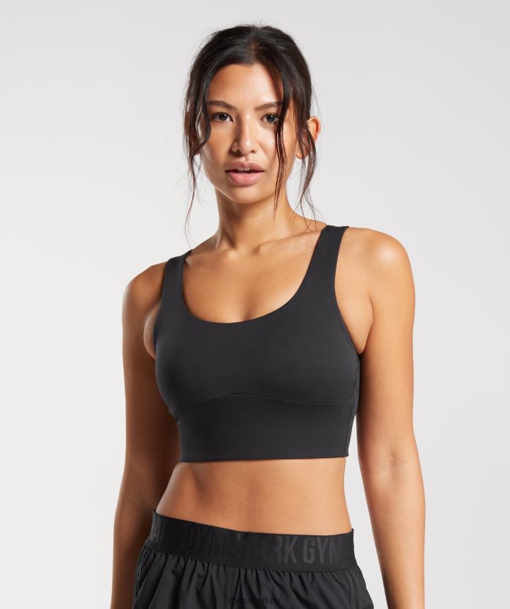 Gymsharksujetador deportivo de palangre mujer negro PFTJ2N119 ropa