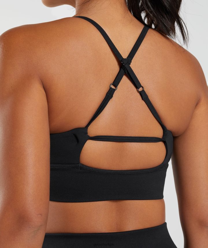 Gymsharksujetador deportivo de palangre sin costuras mujer negro PFTJ2N113 ropa