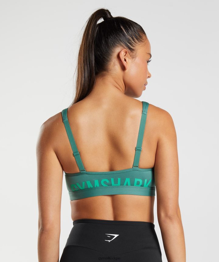 Gymsharksujetador deportivo fracción mujer hoya verde PFTJ2N222 ropa