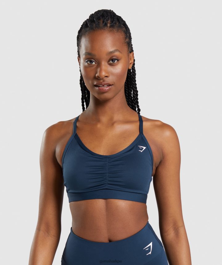 Gymsharksujetador deportivo fruncido mujer Armada PFTJ2N112 ropa