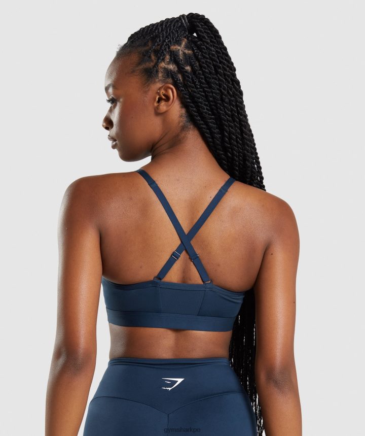 Gymsharksujetador deportivo fruncido mujer Armada PFTJ2N112 ropa
