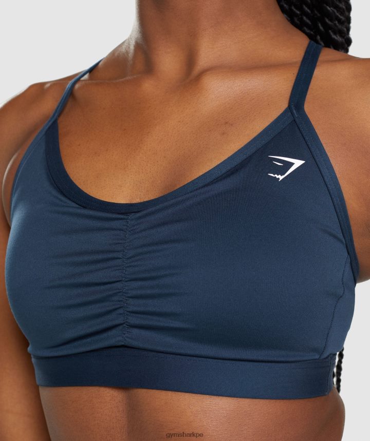 Gymsharksujetador deportivo fruncido mujer Armada PFTJ2N112 ropa