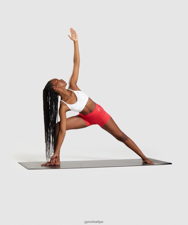 Gymsharksujetador deportivo fruncido mujer blanco PFTJ2N208 ropa