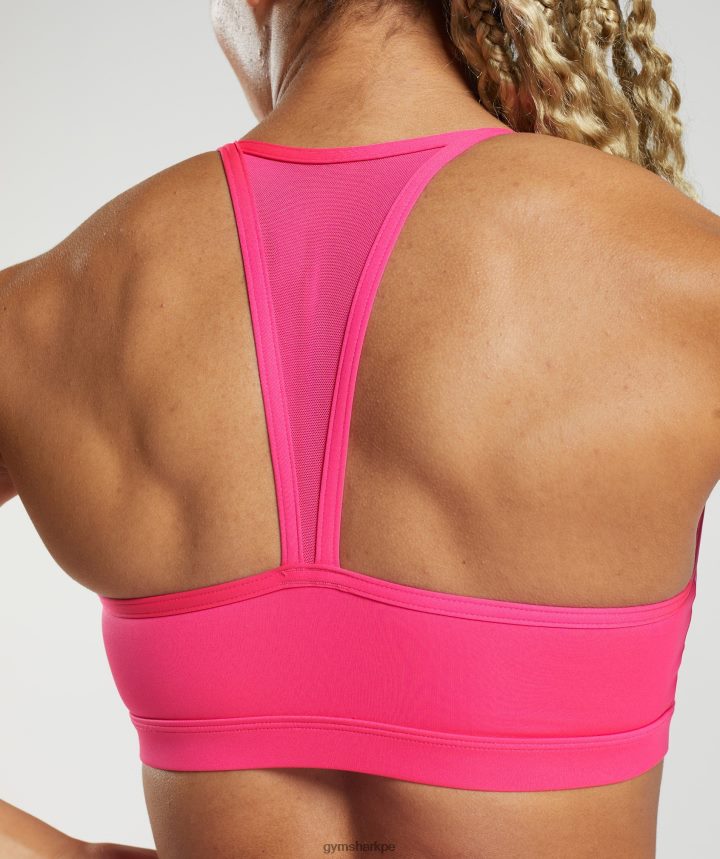 Gymsharksujetador deportivo gs power mujer fucsia brillante PFTJ2N118 ropa