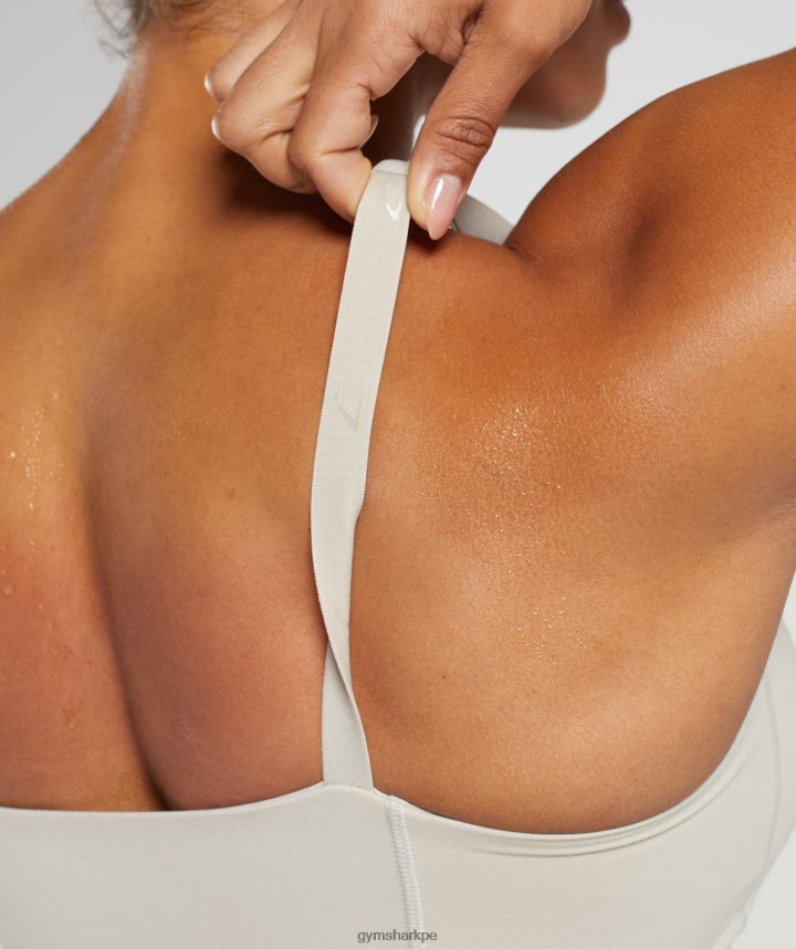 Gymsharksujetador deportivo heredado mujer gris guijarro PFTJ2N204 ropa