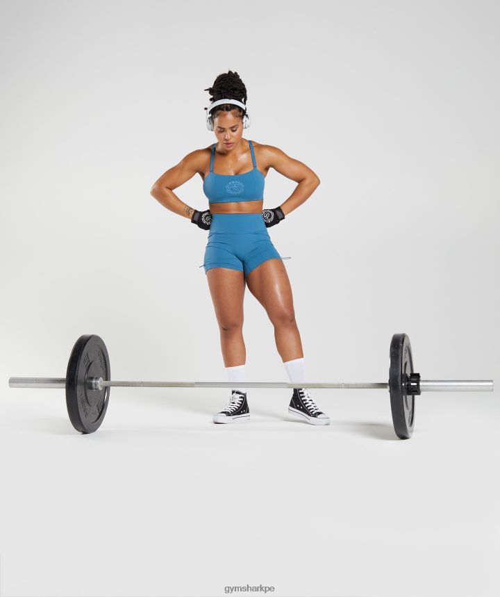 Gymsharksujetador deportivo heredado mujer junto al lago azul PFTJ2N200 ropa