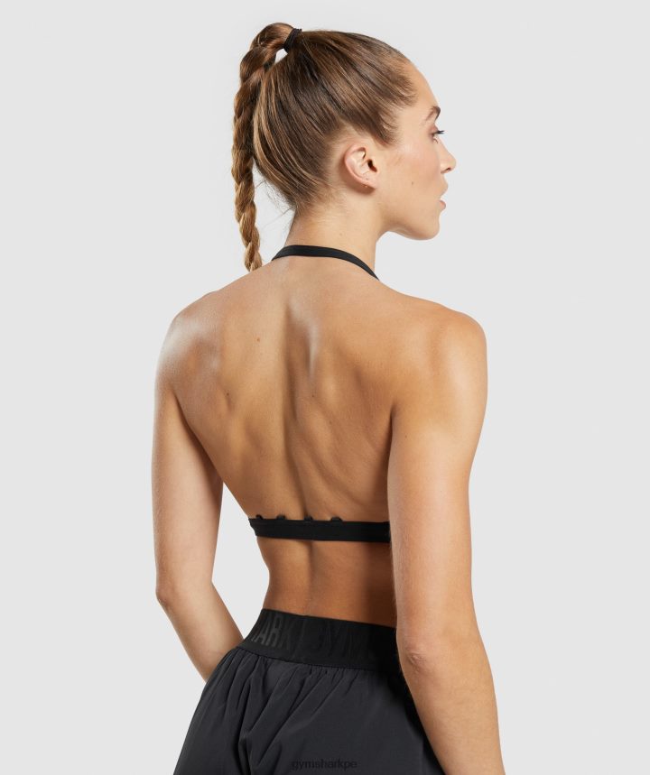 Gymsharksujetador deportivo minimalista mujer negro PFTJ2N135 ropa