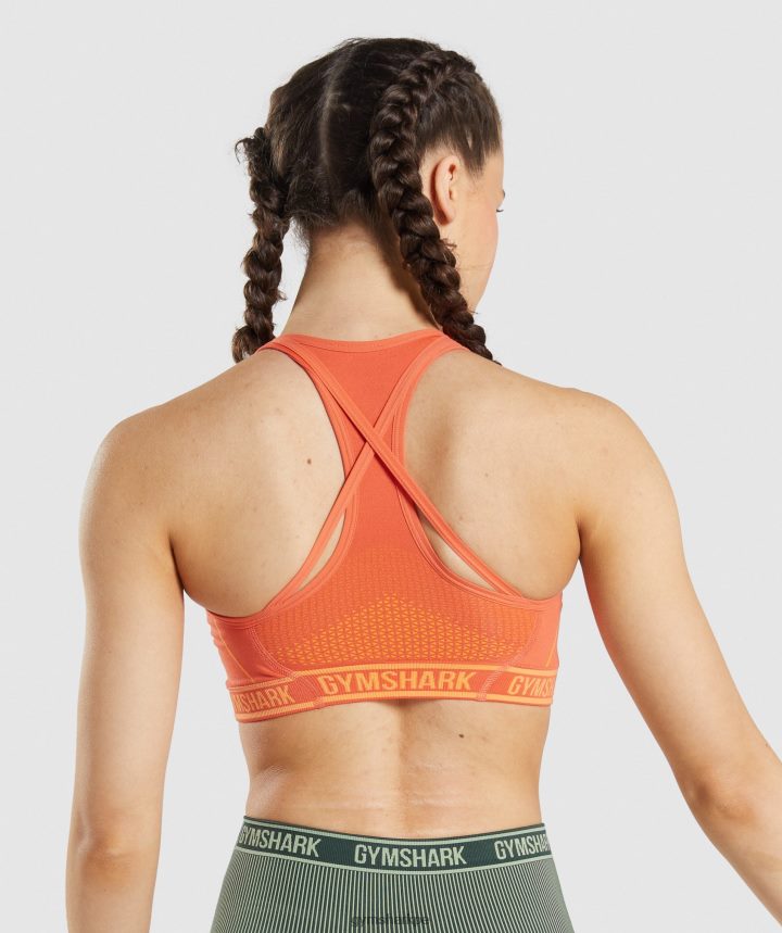 Gymsharksujetador deportivo sin costuras Apex mujer naranja papaya/naranja albaricoque PFTJ2N219 ropa