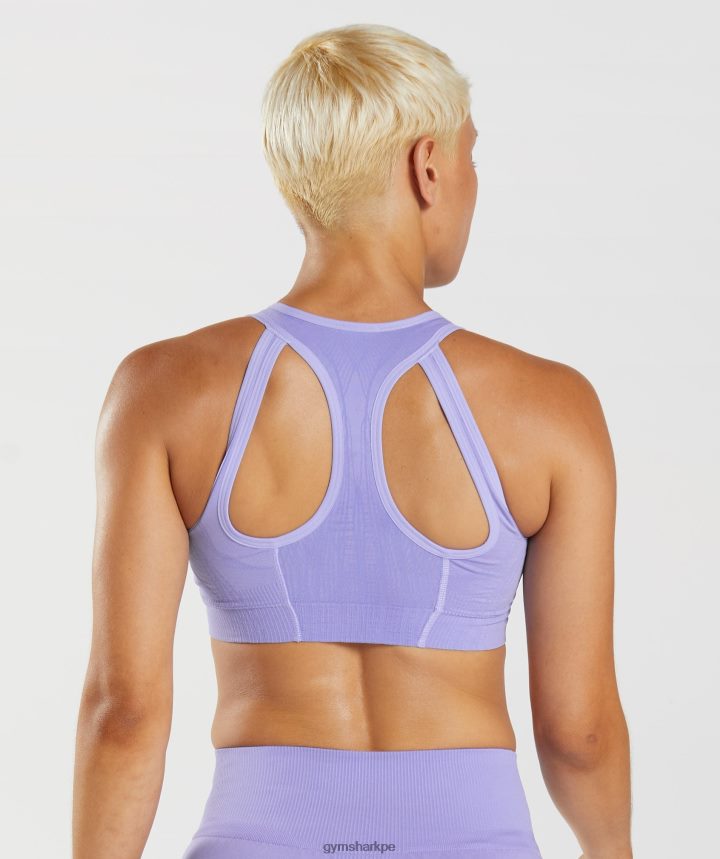 Gymsharksujetador deportivo sin costuras Apex mujer violeta digital/violeta empolvado PFTJ2N217 ropa