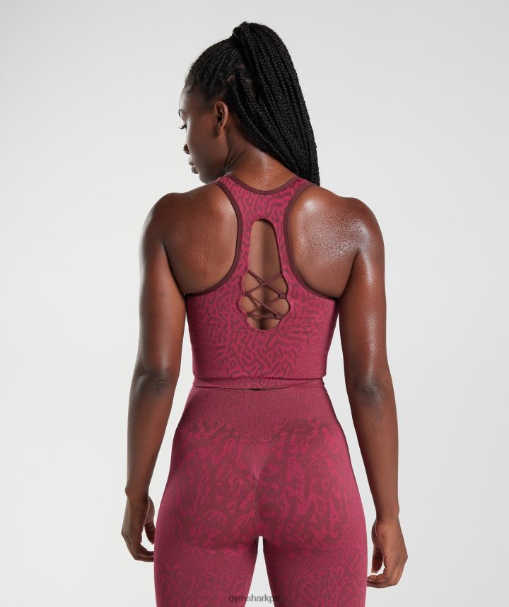 GymsharkAdaptar el tanque de cultivo sin costuras para animales. mujer arrecife | marrón cereza PFTJ2N474 ropa