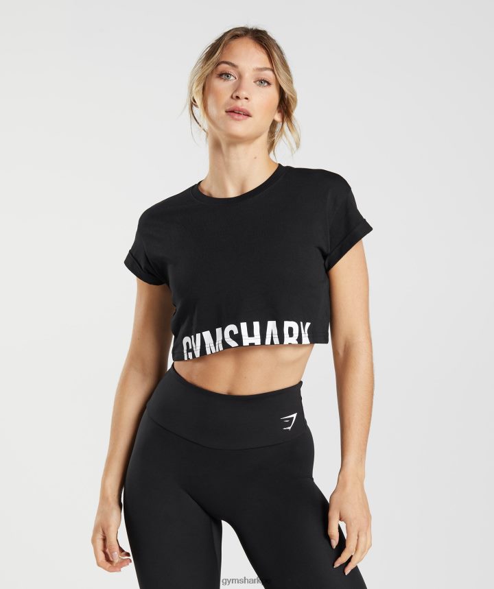 Gymsharktop corto de fracción mujer negro PFTJ2N492 ropa