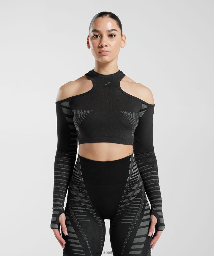 Gymsharktop sin límites mujer negro/gris claro PFTJ2N501 ropa